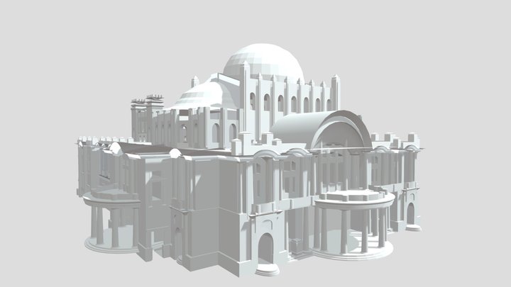 Plaza De Bellas Artes 3D Model