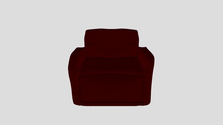 Leather Couch 3D Model