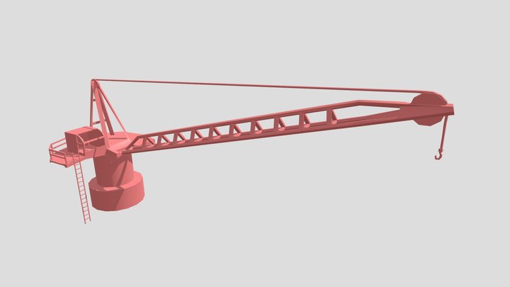 Crane Model 3D Model