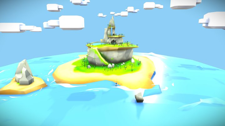 The mysterious Island 3D Model