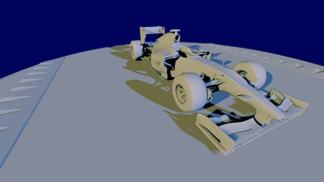 F1 Car: HRT F110 3D Model