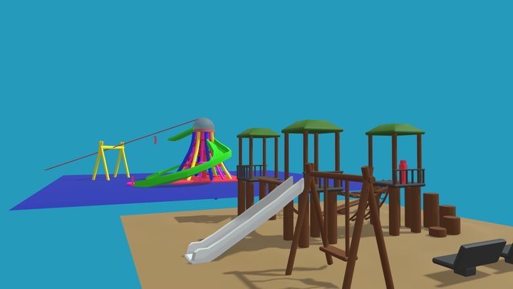 Playground Thumbnail 3D Model