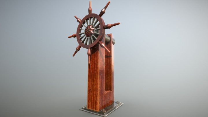 Ship Wheel_FES_RMUV02 3D Model
