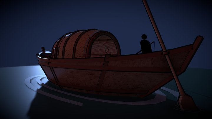 Kamishibai, Boat Model 3D Model