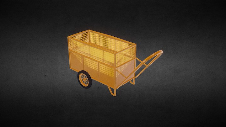 Gerobak Sampah 3D Model