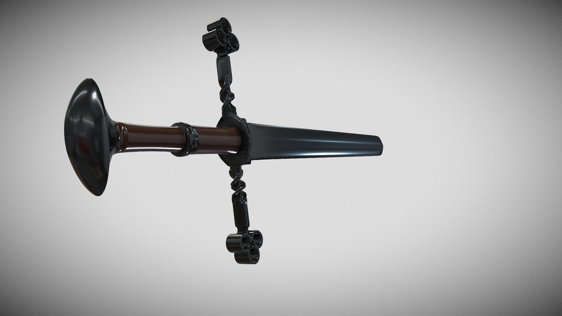 Low-poly handcrafted sword