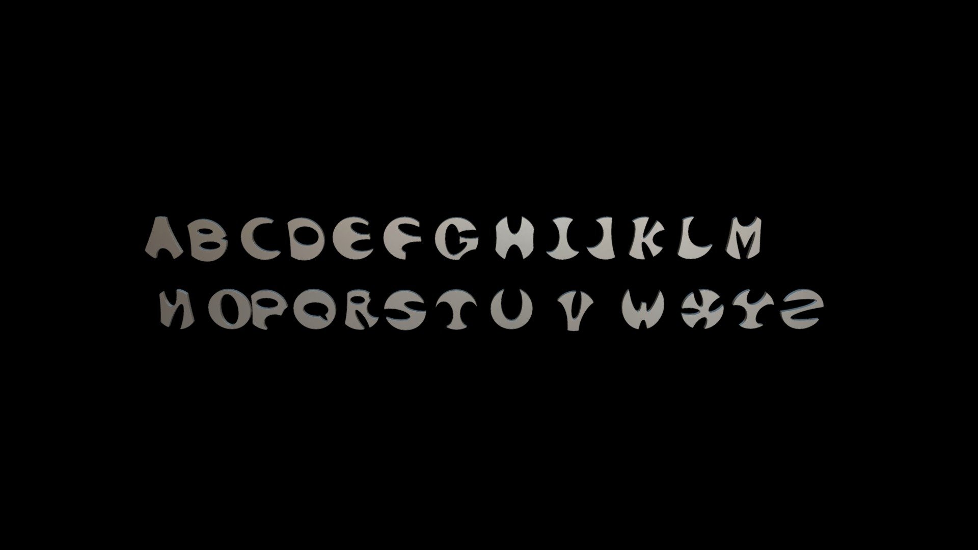 RodRound FONT Upper Letters