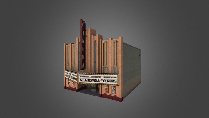 Retro City Pack II Building 07 3D Model