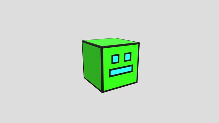 Geometry Dash Cube 04 3D Model