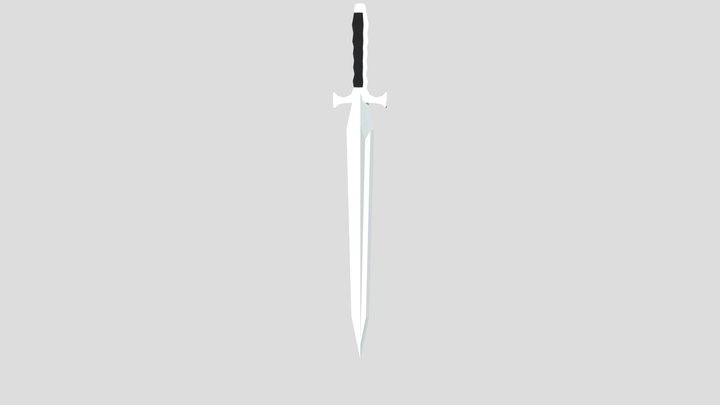 low poly sword 3D Model