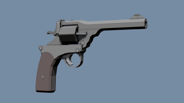Low-Poly Webley-Fosbery