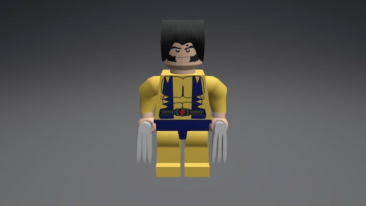 Lego Wolverine 3D Model