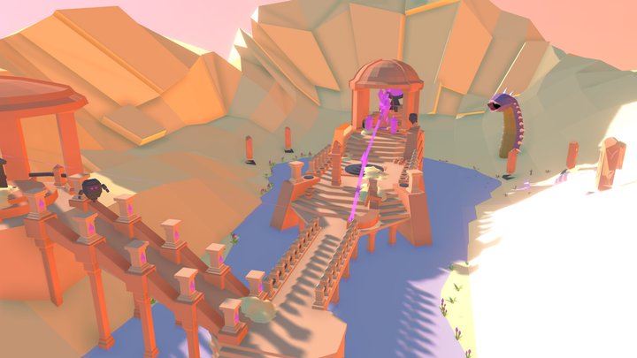 Ruin Diorama 3D Model