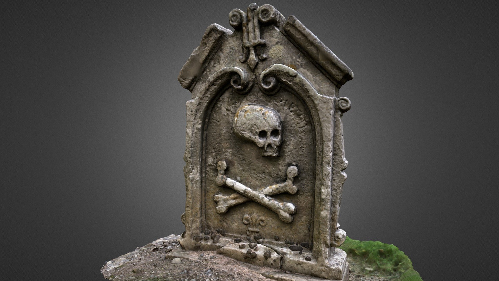 1694 gravestone Stobo Kirk, Scotland