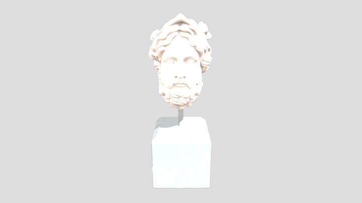 Head of Zeus - Marble Sculpture / Bust