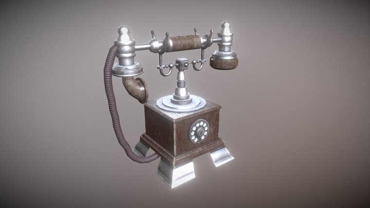 Antique Telephone 3D Model