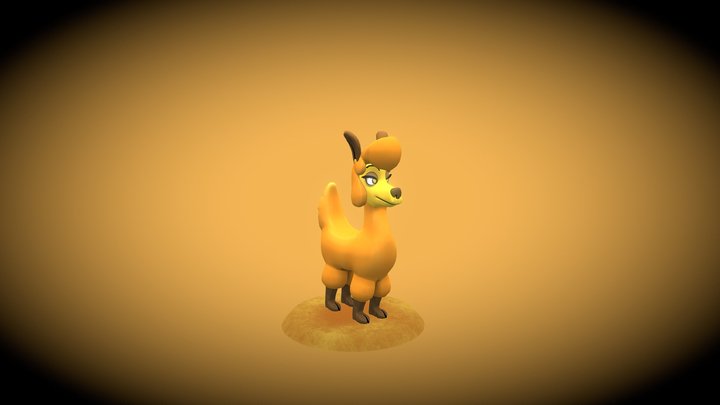 Luckyllama - Tincho's food Adventure character 3D Model