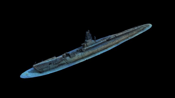 USS Pilotfish (SS-386) 3D Model