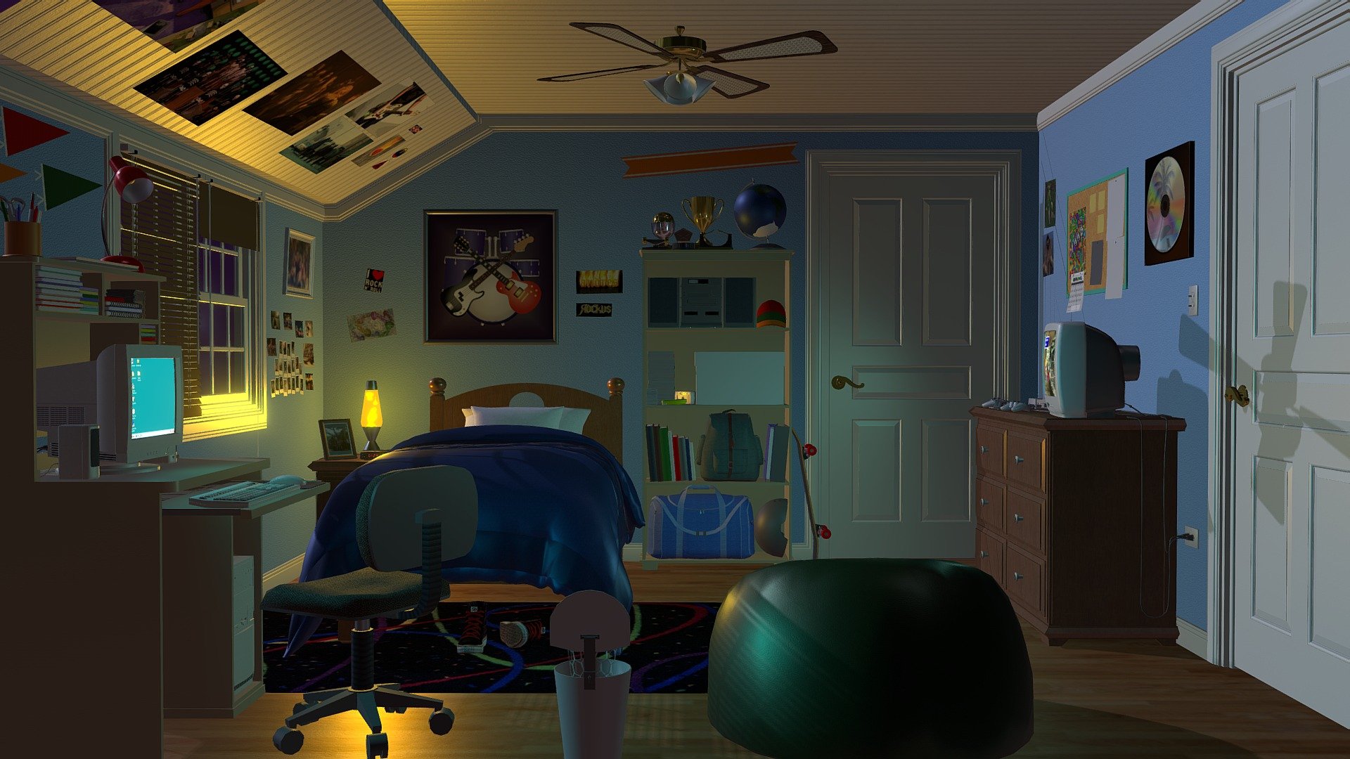 ArtStation - 90s room