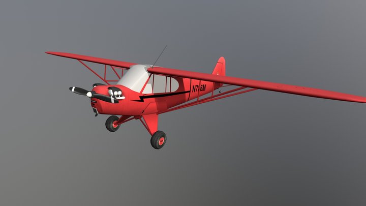 Piper Cub 3D Model