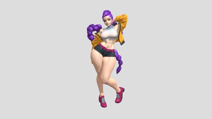 Rumi Kpop Demon Hunter 3D Model
