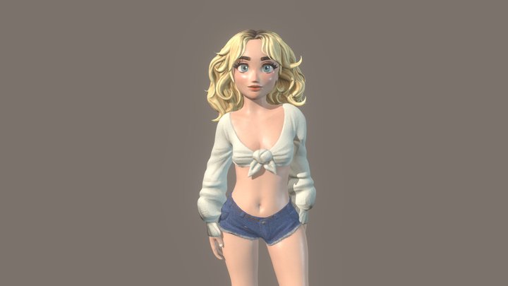 Sabrina Carpenter Stylized Model 3D Model
