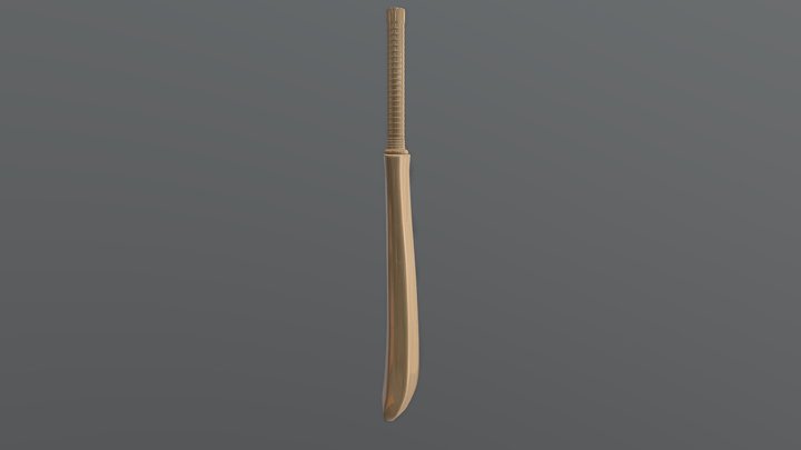 Cricket Bat - High Poly – Modelo 3D gratuito STL
