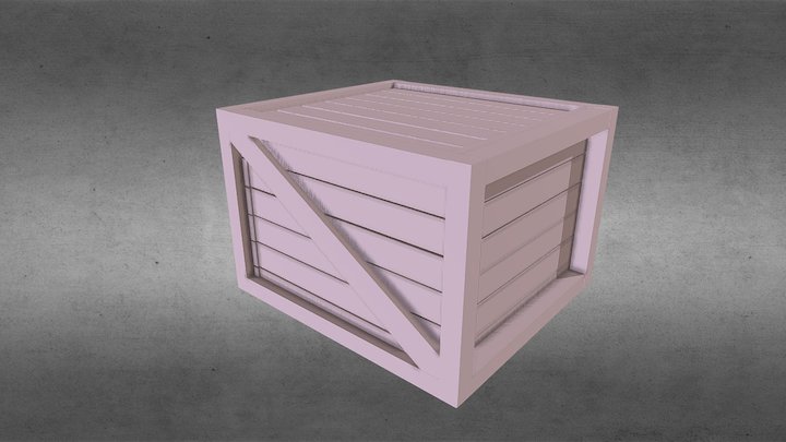 Wooden Crate 3D Model