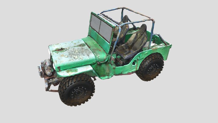 Old Arcata Jeep 3D Model