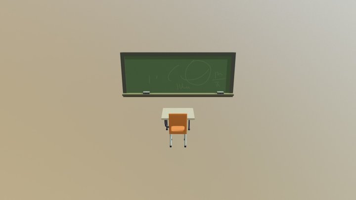 Board Desk 3D Model