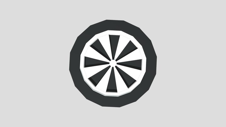 Lowpoly Tyre 3D Model
