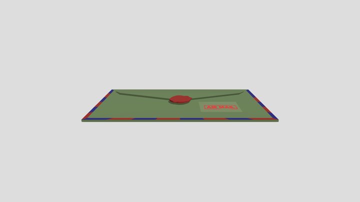 old envelope 3D Model