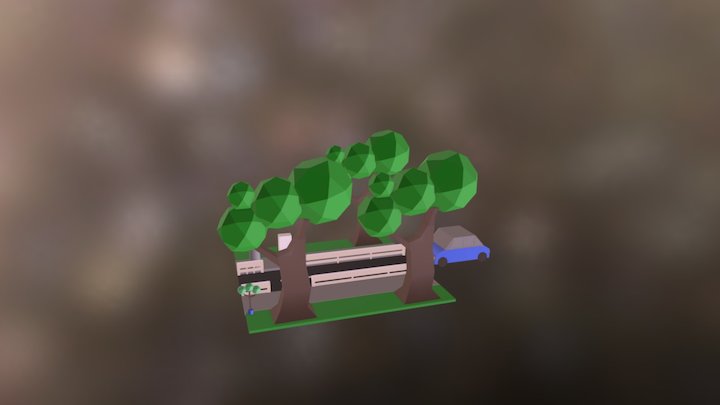 Road Safety Scene 3D Model
