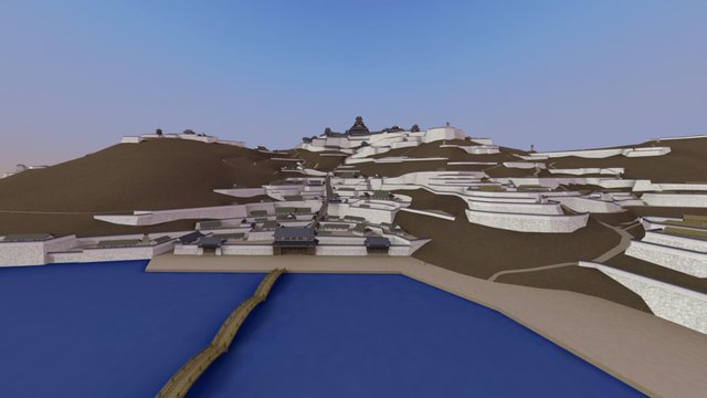 Azuchi Castle 3D Model