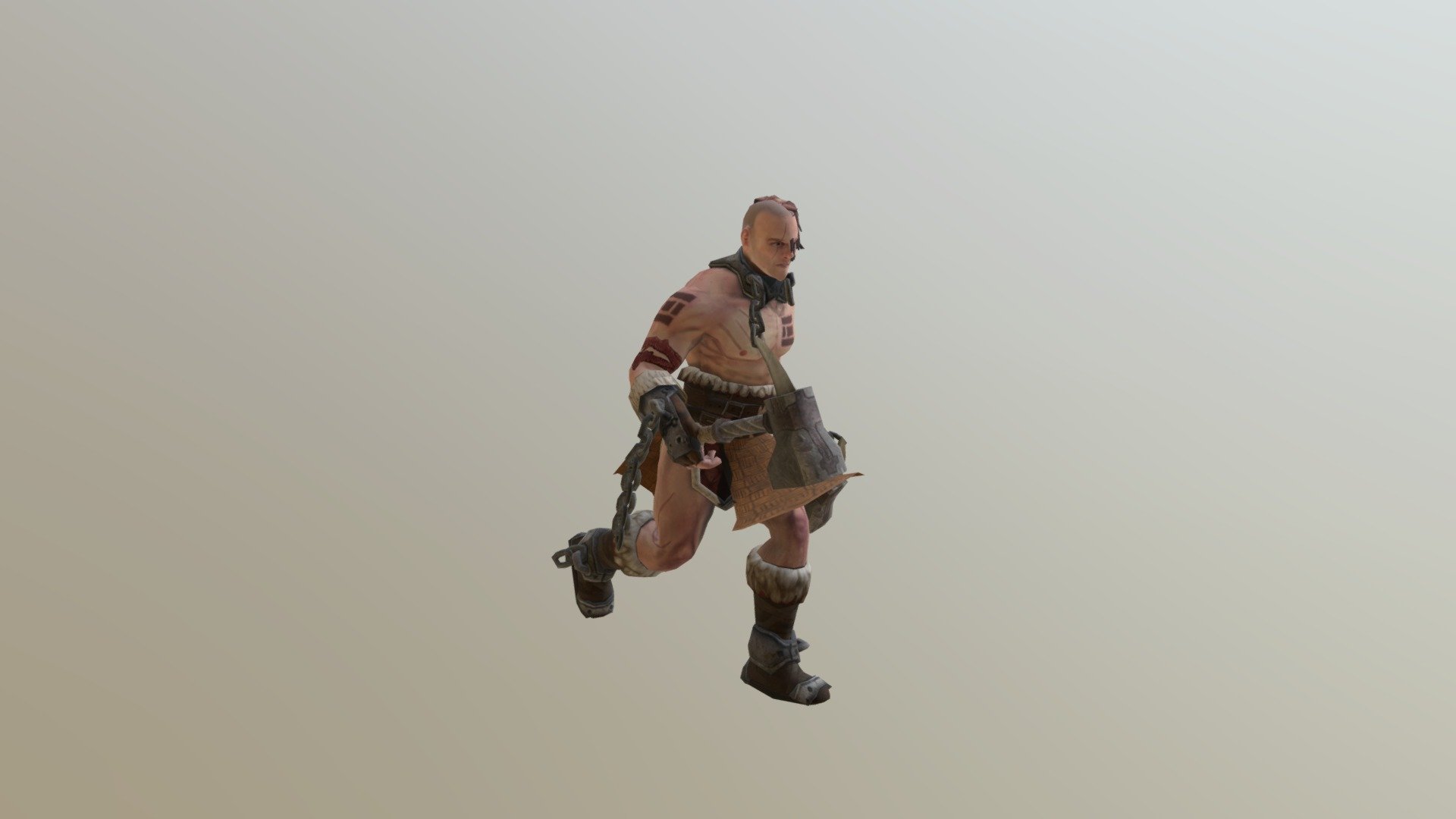 imprisoned warrior - run cycle