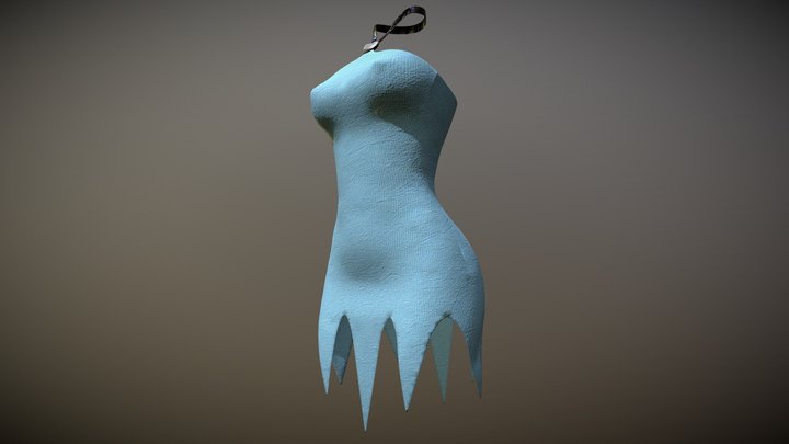 Betty Dress - Fitnes(Flintstones) 3D Model