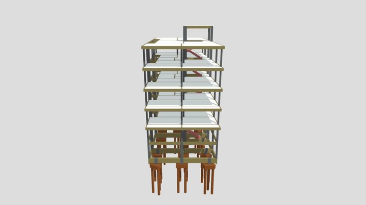 Projeto Estrutural Edifício Dias - Matipó - MG 3D Model