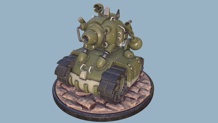 Metal Slug Super Vehicle-001 Tank 3D Model