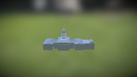 Jesse Hall Untextured Incomplete 3D Model