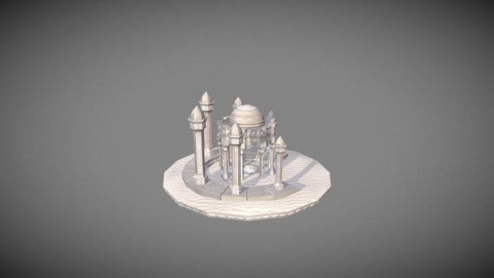 Arabic Fantasy Temple 3D Model