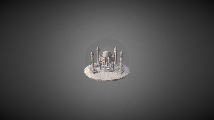 Arabic Fantasy Temple 3D Model