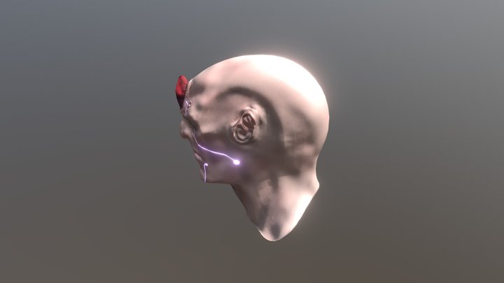Sci-Fi Character Bust 3D Model