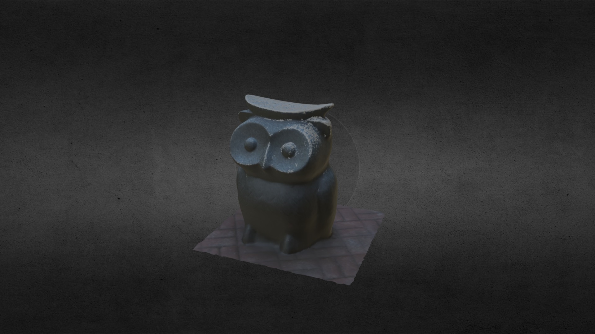 3D model Siu Hong – Owl Ornement - This is a 3D model of the Siu Hong - Owl Ornement. The 3D model is about a small clay owl.
