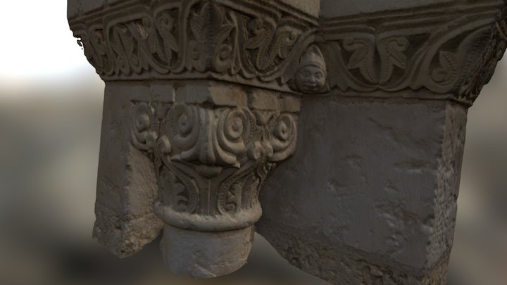 Eglise d'Airvault - Chapiteau 3D Model