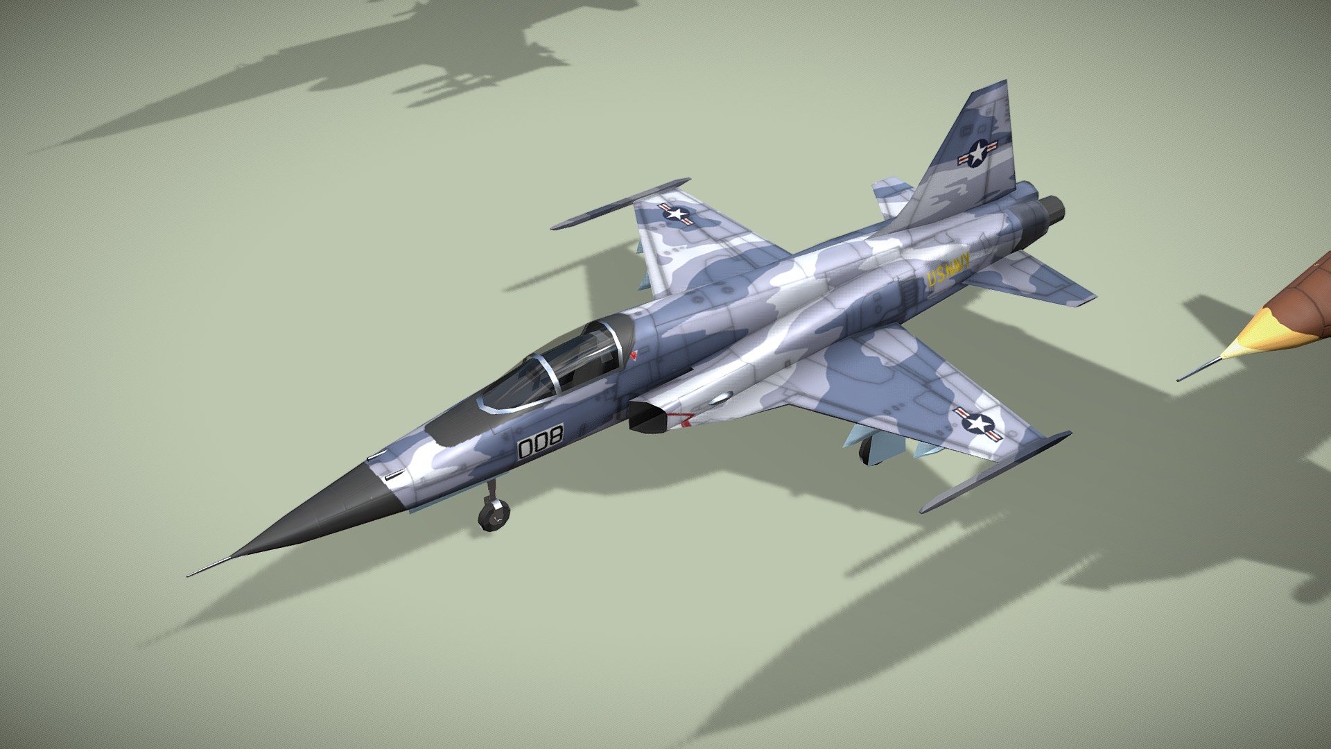 Northrop F-5 Tiger - Buy Royalty Free 3D model by NETRUNNER_pl [3193ca2 ...