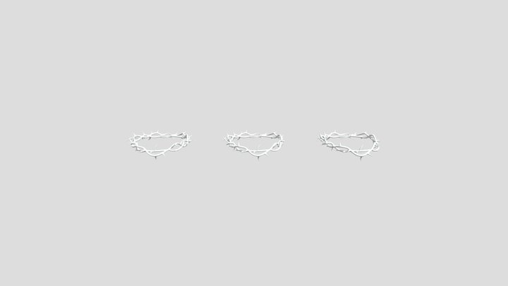 Thorn Crown in 3 Resolutions 3D Model