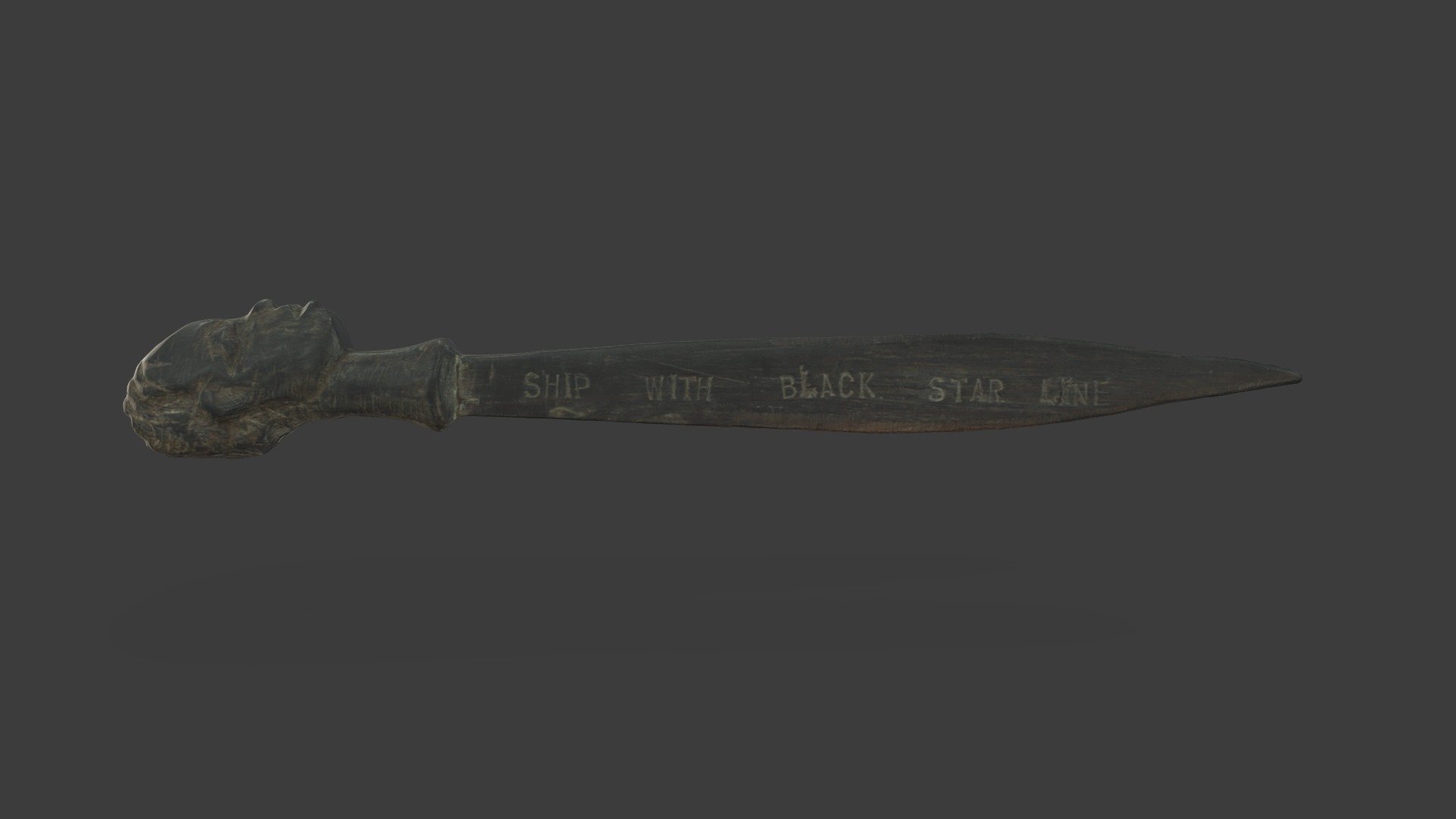 Black Star Line Letter Opener - Download Free 3D model by The ...