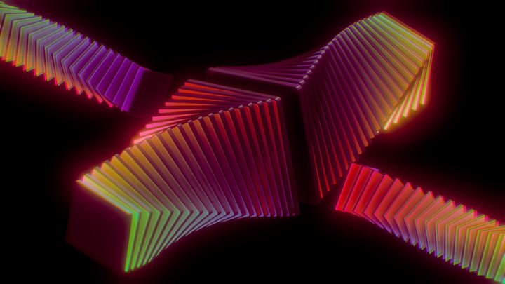 Chroma Squares³  (Use J + K Keys) – Modello 3D gratuito STL