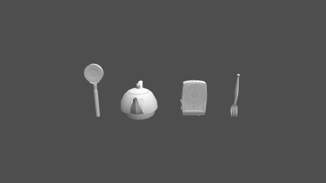 Objects_wReference4 3D Model