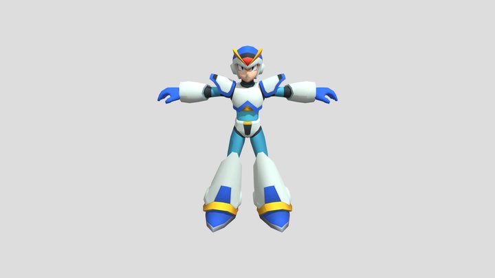 Mobile - Mega Man X Di VE - X First Armor 3D Model